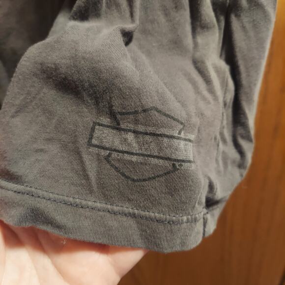 Harley Davidson Let the Road Guide your Way Swoop neck Short Sleeve Top xl - Picture 2 of 6